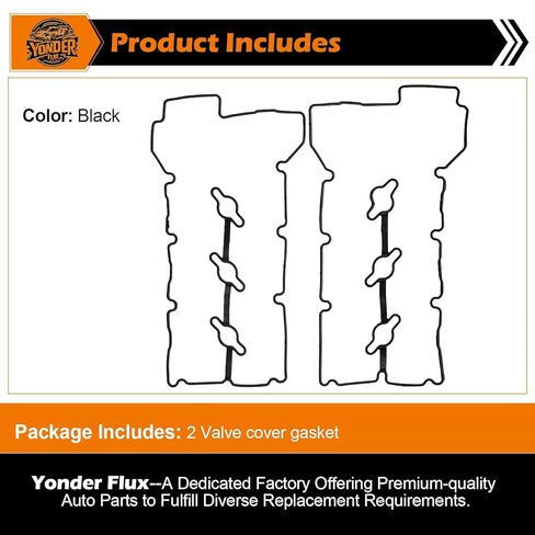 2PCS Valve Cover Gasket VS50750R Compatible with 2006-2011 Hyundai Azera, Entourage, Santa, Sonata, Veracruz & 2006-2009 Kia Amanti, Sedona, Sorento 3.3L 3.8L in Saudi Arabia