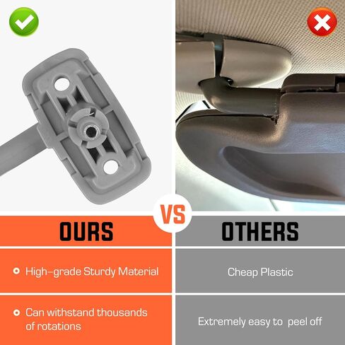 YOUXMOTO Sun Visor 1 Pair for KIA Sportage 2005 2006 2007 2008 2009 2010, Left Driver and Right Passenger Side, Grey Replaces# 85202-1F090LX 85201-1F090LX, with Mirror in Saudi Arabia