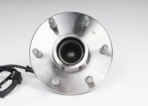ACDelco FW324 GM المعدات الأصلية محور العجلة الأمامية ومجموعة المحمل مع مستشعر سرعة العجلة ومسامير العجلة، فضي in Saudi Arabia