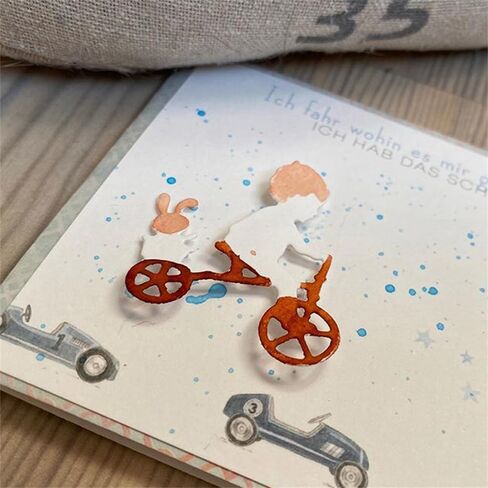 Boy Dogs Planes Metal Cutting Dies for Card Making DIY Scrapbooking Paper Craft Embossing Stencil Die Cuts Punch Template Molds Handmade Craft Scrapbook Photo Album Birthday Card Decor in Saudi Arabia