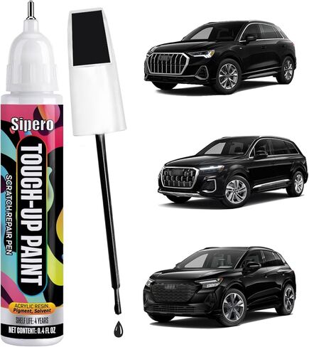 Mythos Black (LY9T) لقلم طلاء Audi Touch Up - تطابق تام مع OEM لإصلاح الرقائق والنكات - متوافق مع A8، Q8، RS6، e-tron in Kuwait