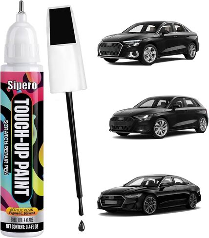 Mythos Black (LY9T) لقلم طلاء Audi Touch Up - تطابق تام مع OEM لإصلاح الرقائق والنكات - متوافق مع A8، Q8، RS6، e-tron in Kuwait