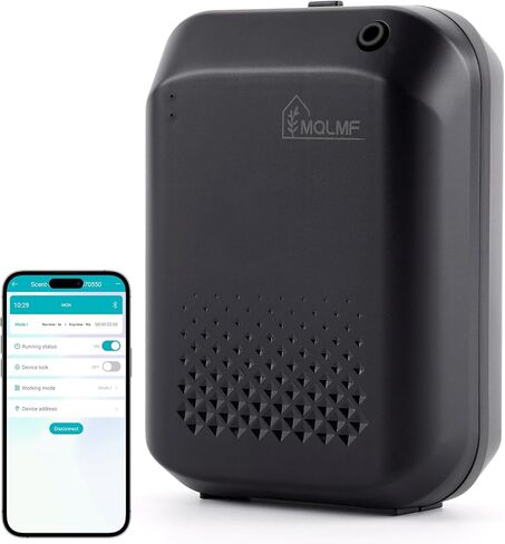 Hotel Collection Diffuser,Wireless Battery Powered,Bluetooth App,Waterless Essential Oil Diffuser,Scent Air Machine for Home,Cold Air Diffusers for Home,Nebulizing Diffuser - Checkered White in Saudi Arabia