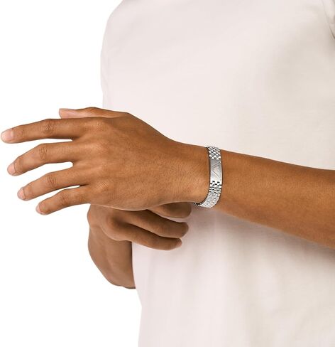 Emporio Armani Men's Silver Stainless Steel Chain Bracelet (Model: EGS3041040) in Kuwait