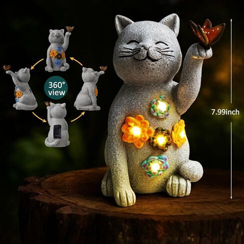 Hide A Key Outside Gnome Figurine Key Hiders Outside Gnome Statues Resin with Solar Light Decorations for Yard Outdoor Garden in Saudi Arabia