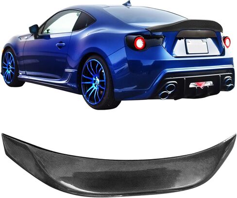 IKON MOTORSPORTS، جناح صندوق السيارة متوافق مع 2013-2020 Scion FR-S & Toyota 86 & Subaru BRZ، نوع L من ألياف الكربون بمظهر PP الخلفي وجناح التمهيد، 2014 2015 2016 2017 2018 2019 in Saudi Arabia