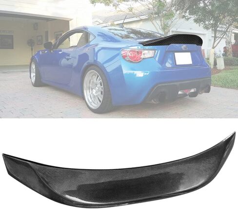 IKON MOTORSPORTS، جناح صندوق السيارة متوافق مع 2013-2020 Scion FR-S & Toyota 86 & Subaru BRZ، نوع L من ألياف الكربون بمظهر PP الخلفي وجناح التمهيد، 2014 2015 2016 2017 2018 2019 in Saudi Arabia