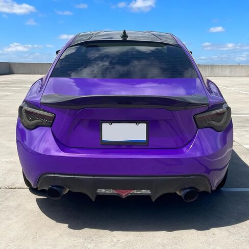 IKON MOTORSPORTS، جناح صندوق السيارة متوافق مع 2013-2020 Scion FR-S & Toyota 86 & Subaru BRZ، نوع L من ألياف الكربون بمظهر PP الخلفي وجناح التمهيد، 2014 2015 2016 2017 2018 2019 in Saudi Arabia
