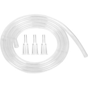 Long Plastic Tube + 3 Tip Adapters for Syringe with Catheter Tip, 55.1 Inch Hose Inner Diameter 4.2mm Outer Diameter 4.7mm