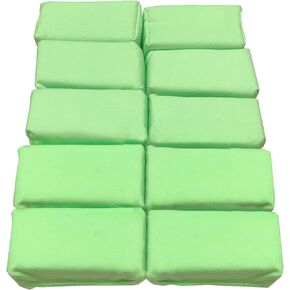 Detailer's Preference Suede Microfiber Coating Applicators 3"x1.5"x1.5" Green 10 Pack