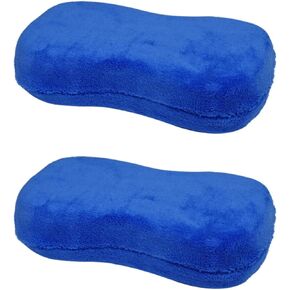 HOUSON 2 PCS Microfibre Car Sponge, Car Wash Sponges Car Care Tools Cleaning for Cars Motorbikes (22cm*10cm*5cm)