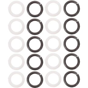 SUPVOX 10 Pairs Professional Guitar Gasket Washer for Tuning Peg Guitar Spacer for Tuner Guitar Accessory Tuner Peg Spacer Guitar Tuner Washer Guitars Washers Metal Washing Machine Major