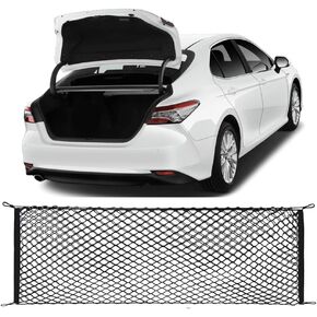 Car Rear Cargo Net, Adjustable Elastic Storage Organizer Net, Trunk Cargo Storage Net Compatible with 2018 2019 2020 2021 2022 2023 2024 Toyota Camry All Model in Saudi Arabia