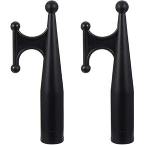 Boat Hooks Boat Hook End Black Nylon Mooring 2 Pieces Boat Hook Floating Boat Hook Attachment Boat Hook Replacement Marine Boat Kayak Boat Docking Hooks Boat Pole