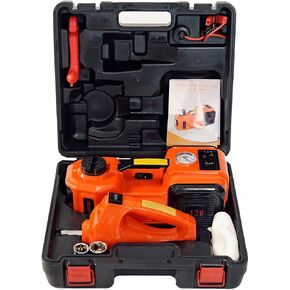 MarchInn 12V DC 5 Ton Electric Car Jack Kit 3 in 1 Hydraulic Floor Jack with Tire Inflator Pump LED Flashlight and Electric Impact Wrench Car Repair Tool Kit for Car SUV Truck Lift Tire Change in Saudi Arabia