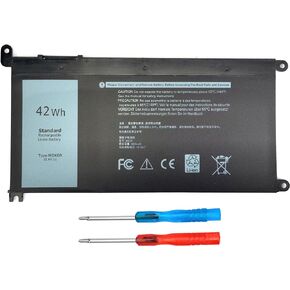 42WH Wdx0r Laptop Battery for Dell Inspiron 15 7579 7569 7573 5570 5565 5567 13 7378 7368 5378 5379 5368 17 5765 5767 5770 Y3F7Y P69G P66F P58F P75F001 Battery 3CRH3 Latitude 3180 3189 3580 Series