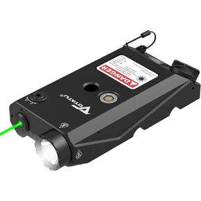 VOTATU V840 Green Laser/Light/IR Combo, 1500 Lumens Tactical Flashlight Laser for Rifle and Carbine Compatible with M-LOK Picatinny Rail, Pressure Switch and USB Magnetic Rechargeable
