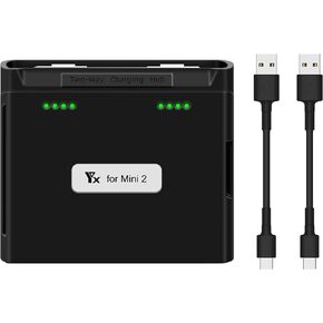 LYONGTECH Two Way Charging Hub for DJI Mini 2/2 SE,Mini SE Drone Battery,Check Battery Level,Charging in Sequence Accessories