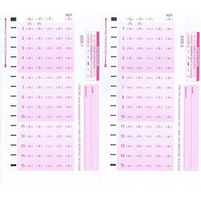 TEST-815 Double Sided 815 15 Question Compatible Testing Forms (500 Sheet Pack)