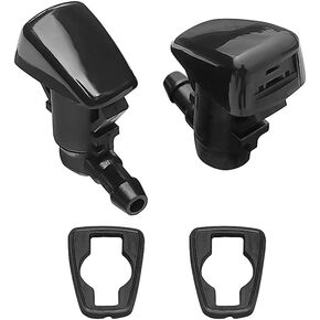 BE8Z-17603-A Premium Wiper Washer Nozzles Fit for Ford Fiesta 2011-2023 | Transit 2015-2023 | Windshield Washer Fluid Jet Nozzle | Easy to Install | 2 Pack, CK4Z-17603-A Dual Spray