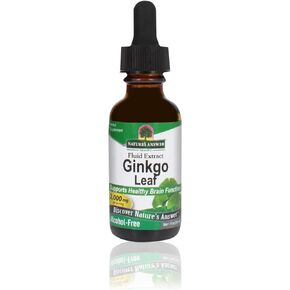 Nature's Answer Ginkgo Leaf, 1-Ounce Ginkgo Biloba Extract Alcohol Free | Promotes Cognitive Function | Mental Clarity | Natural Energy Booster