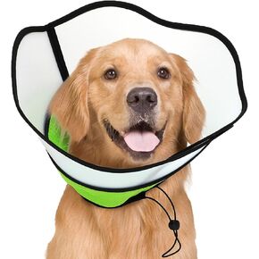 مخروط ناعم للكلاب، مخروط ناعم للكلاب، طوق مخروطي للكلاب قابل للتنفس قابل للتعديل بعد الجراحة، مخاريط ناعمة للكلاب الكبيرة والمتوسطة الصغيرة، يحمي الحيوانات الأليفة من لعق الجروح، ناعم ومريح، يقلل من القلق (م) in Kuwait