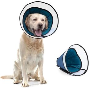 XL Dog Cone Collar for Large Dog，Dog Collar After Surgery to Stop Licking, Soft Dog Cone for Pet 360°Vision Protective Dog Recovery Collars & Cones Pink