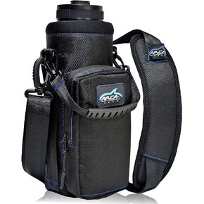 Arca Gear Hydro Carrier - Insulated Water Bottle Sling w/Carry Handle, Shoulder Strap, Wallet and Two Pouches - The Perfect Flask Accessory