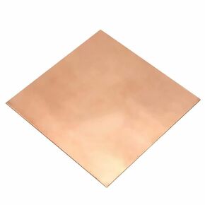 1Pcs 99.9% Pure Copper Sheet, 100mmx100mm, No Scratches, Film Attached Copper Plates, Pure Copper Sheet Metal, Copper Plates for Repairs, Electrical (Thickness 2mm, 1)