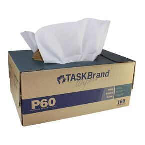 TaskBrand N-P060ITW Hospeco Premium Series Interfold Heavy Duty Wipers, Twintote, 12" X 16.75", White (Pack of 180)