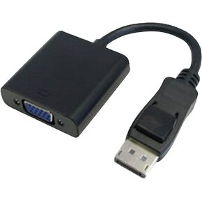 4xem Display Adapter 10 in 20 Pin DisplayPort (M) to 15 Pin HD DSub (HD15) (F), Black (4XDPMVGAFA10)