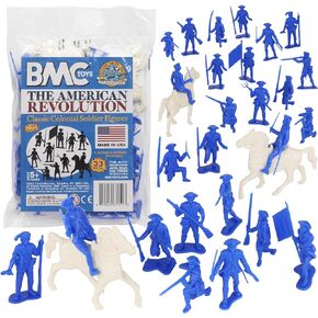 BMC Classic MPC Revolutionary War Colonial Soldiers - Plastic Army Men Figures