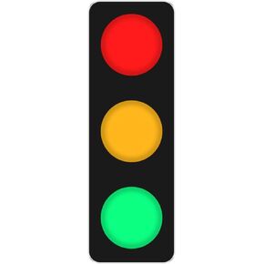 BBMI Remote Control Traffic Light, Red Yellow Green LED Wall Lamp, Aluminum Style Traffic Lamp, DC9-12V(with Plug).