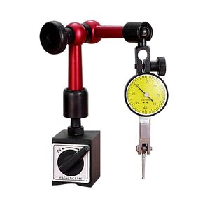 WEXWE Tools Dial Indicator 0.01mm Dial Test Indicator with Storage Case Test Indicator with 2 Steel Dovetail Clamps for Machine Set-Up 1 Box