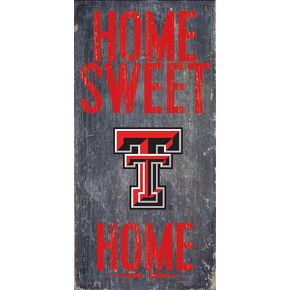 Fan Creations Texas Tech Red Raiders Wood Sign - Home Sweet Home 6x12
