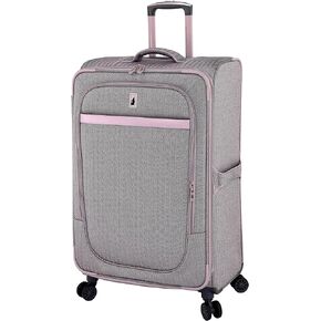 London Fog Kensington Lavender Black Herringbone 28" Expandable Spinner