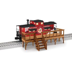 Lionel Hot Cocoa Plug-Expand-Play O Gauge Model Train NE Caboose with Deck