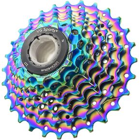 كاسيت VG SPORTS 8 سرعات 11-25T/11-28T/11-32T/11-36T/11-40T/11-42T لدراجة الطريق/MTB كاسيت، كاسيت الدراجة متوافق مع Shimano/Sram