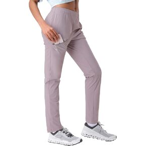 Pioneer Camp Women's Hiking Pants UPF 50+ Elastic Waist Drawstring Ultra-Stretch Lightweight Outdoor Cargo Pants for Travel in Kuwait