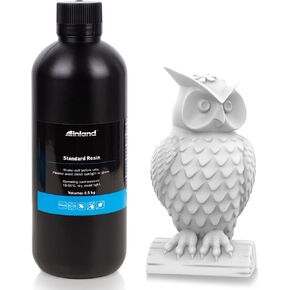 راتينج قياسي للطابعة ثلاثية الأبعاد من INLAND - 405 نانومتر، معالجة LCD سريعة بالأشعة فوق البنفسجية "بوليمر ضوئي عالي الدقة وسريع لطابعة SLA ثلاثية الأبعاد (أبيض، 1 كجم) in Kuwait