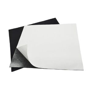 DEVNOL Self Adhesive Solid Silicone Rubber Sheet 12 x 12 Inch, 1/8 Inch Thick Grade 65A, for DIY Gaskets, Pads, Seals, Crafts, Flooring, Cushioning Anti-Vibration, Anti-Slip