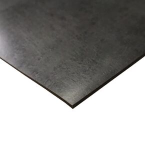 لوح مطاطي EPDM، أسود، 60 أمبير، 0.125 بوصة × 36 بوصة × 48 بوصة