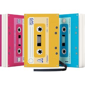 Suck UK | Cassette Tape Notebook Set | 3 Pack Mini Notebooks & Note Pads | Wide Ruled Lined Notebook | To Do List Notebook & Pocket Notebook | Retro Decor | 90s Nostalgia Gifts & Music Party Favors