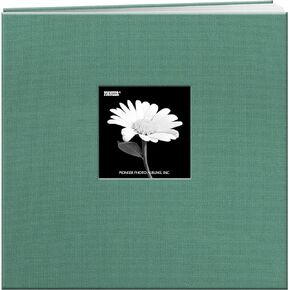 Pioneer 12-Inch by 12-Inch Fabric Frame Scrapbook, Aqua