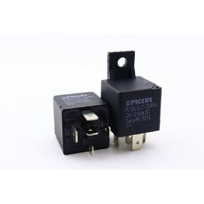 (x2) PC792A-1C-C1-12S-RN-X-2 | ملف 5 Pin Bosch Style SPDT 12 VDC، تحويل 40/30 أمبير، قابس سيارة صغير مختوم ISO في التتابع، حامل تثبيت بلاستيكي، مع مقاوم | الصليب: اومرون G8JN-1C7T-MF-R-DC12