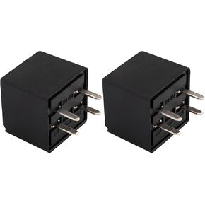 LEQUDUO Professional D1741C 19106615 12193604 3604 0545620B VF28-11F14-Z05 Multi-Purpose Relay with Resistor, 1 Form A 30A 4 Pins, Pack of 2