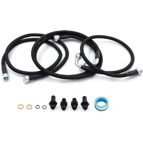 مجموعة خطوط تبريد ناقل الحركة LVOUP، خطوط خراطيم تبريد مضفرة متوافقة مع دودج رام 1996-2002 مع الكمون 5.9L 47RE in Kuwait