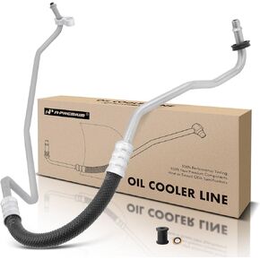 A-Premium Automatic Transmission Oil Cooler Line Hose Assembly Compatible with Chevrolet Traverse GMC Acadia/Acadia Limited Buick Enclave Saturn Outlook