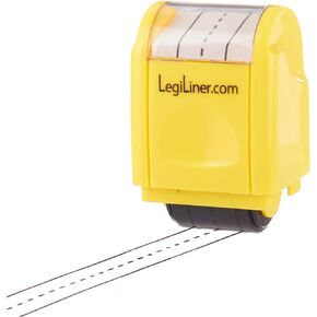 LEGILINER- 1/2" Dashed Handwriting line, Rolling, self-Inking Stamp. Handwriting Practice Tool for Teachers/OT’s/Homeschool/Special Ed, Kindergarten/1st/2nd Grade Size.
