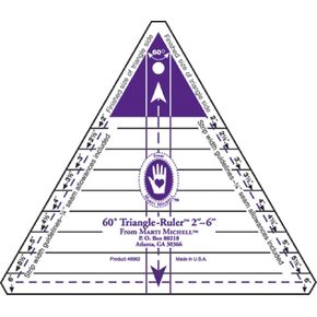Marti Michell 60 Degree Triangle Ruler, 2-Inch to 6-Inch in Kuwait